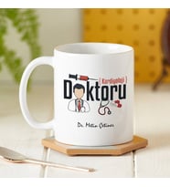 Kişiye Özel Branşına Göre Doktora Hediye Kupa Bardak