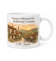 Memleket Nostaljisi Temalı Baskılı Kupa Bardak Özel Tasarım Hediye