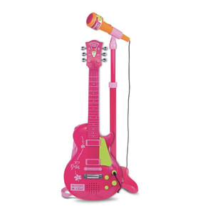 Nessiworld Elektronik Ayaklı Mikrofonlu Pembe Gitar