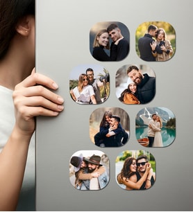 Kişiye Özel Ahşap Fotoğraflı UV Baskılı Magnet