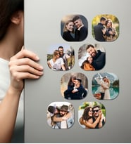 Kişiye Özel Ahşap Fotoğraflı UV Baskılı Magnet