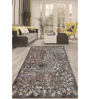 Dijital Kaymaz Taban Yıkanabilir Modern Renkli Salon Halısı Mutfak Halısı Yolluk ND-HT-698 (Çok Renkli)