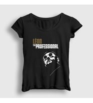Presmono Kadın Siyah Cover Film Leon T-Shirt 246898tt