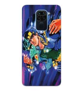 Xiaomi Redmi NOTE 9 Uyumlu JoJo's Bizarre Adventure Tasarımlı Şeffaf Telefon Kılıfı