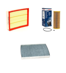 Bosch Filtre Bakım Seti Audi A6 1.9 TDI Dizel 1998-2004 Hava + Yağ f. + Polen Filtre Sardes