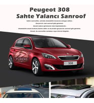 Peugeot 308 Parlak Siyah Yalancı Çakma Sahte Sunroof