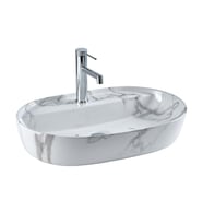 LENA TEZGAHÜSTÜ LAVABO (MERMER BEYAZ) E-2114M1