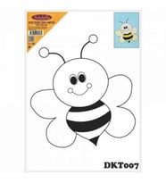 DKT007 desenli tuval kompozit boyama 25x35 cm