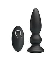 OdinsShop USB Şarjlı 12 Titreşim Modlu Uzaktan Kumandalı Vibratör & Boğumlu Anal Plug