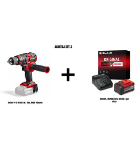 Einhell Avantaj Set-3 (Einhell TP-CD 18/80 Li BL Akülü Vidalama+Einhell 5,2 Ah Akü & Şarj Cihazı)
