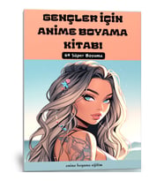 Gençler İçin Anime Boyama Kitabı (64 Tam Sayfa Boyama)