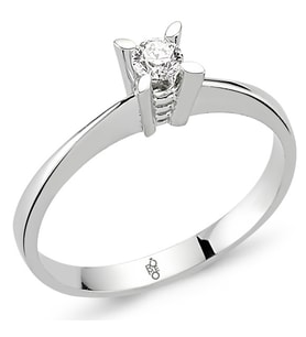 0.40 Ct Tektaş Pırlanta Yüzük RM101 (Çok Renkli)