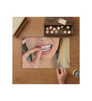 Diş Sağlığı Tasarımı 240 parça Ahşap Puzzle Ahşap Kutuda MP03235