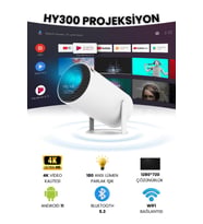 Yüksek Çözünürlüklü Taşınabilir Projeksiyon Cihazı, Wi-Fi ve Bluetooth Destekli