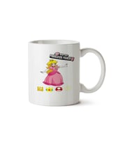 Super Princess Peach iki Tarafı Baskılı Kupa Bardak