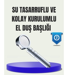 Masaj Ve Yağmur Modlu Su Tasarruflu Duş Başlığı