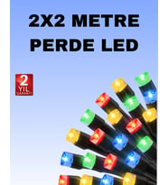 Noel Ve Parti Dekorasyonu İçin 2x2 Led Perde Işık – 8 Fonksiyonlu