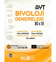 AYT Biyoloji Biyotik 30 x 13 Denemeleri Biyotik Yayınları