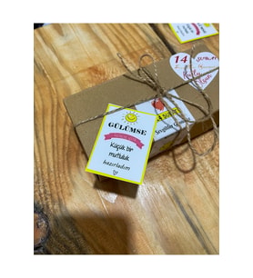 Senin Için Küçük Bir Mutluluk Hazırladım Kartı 5x8 Cm 50 Adet