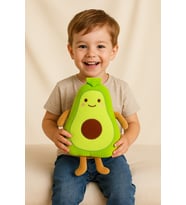 Labubu Peluş Bebek Dekoratif Yastık, Uyku Arkadaşı Labubu Oyuncak (Avakado)
