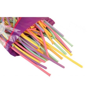 Balon sosis modeli makaron rengarenk pk:100-