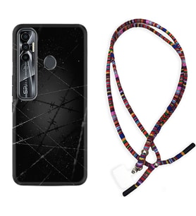 Tecno Spark 6 6 Go 8C 8 Pro 7 7 Pro Kılıf Boyun Asklı Rasta Silikon Dikenli Tel 1779