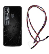 Tecno Spark 6 6 Go 8C 8 Pro 7 7 Pro Kılıf Boyun Asklı Rasta Silikon Dikenli Tel 1779