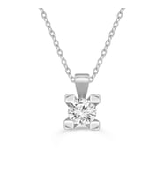 0.60 Karat Tektaş Pırlanta Kolye (Beyaz)
