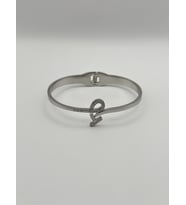 Arnes Jewelry Çelik Zirkon Taşlı Kelepçe Bileklik