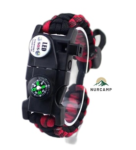 Paracord Kamp Bileklik Hayatta Kalma Bilekliği