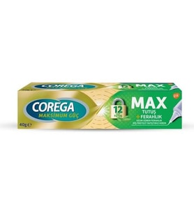 Corega Maksimum Güç Max Tutuş Ferah Krem Yapıştırıcı 40 Gr