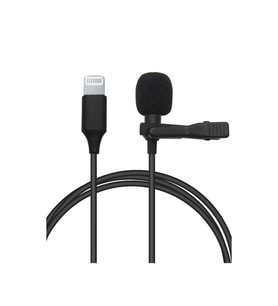 Lightning 2 Metre Double Mikrofon - Siyah