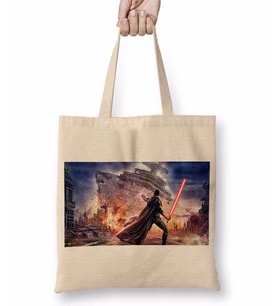 Star Wars ''Darth Vader'' İllüstrasyon Bez Çanta Uzun Saplı
