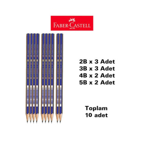 Dereceli Kalem Seti 10 Adet (2B 3 ADET 3B 3 ADET 4B 2 ADET 5B 2ADET)