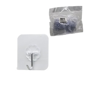 ASKI 10PCS TEKLİ METAL UÇLU MİKA KRİSTAL PLS. TABANLI ŞEFFAF PVC YAPIŞKANLI MONTAJ (5680)