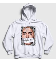 Presmono Unisex Beyaz My Name Is Eminem Kapüşonlu Sweatshirt 336930tt