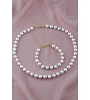 İnci Kolye Bileklik Set - 900036