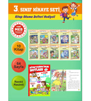 3.Sınıflar İçin Okumayı Sevdiren 10 lu Hikaye Seti 6 (Kitap Okuma Defteri Hediyeli)
