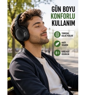 3.2 Cm Sürücülü Ergonomik Kablosuz Kulaklık
