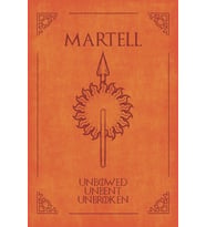Martell Güneş ve Mızrak Armalı Kupa Bardak – Turuncu Kırmızı Fantastik Tasarım