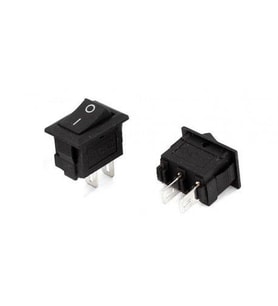 KCD11 Mini On-Off Anahtar - Siyah - 5 Adet