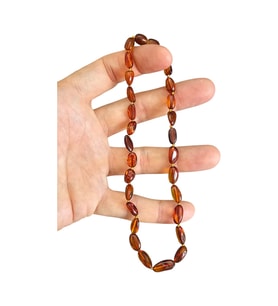 Damla Kehribar Bebek Kolyesi Lt1410 (Sarı)