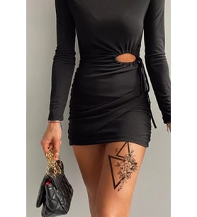 Caş Dekorasyon Üçgen ve Gül Geçici Dövme Tattoo