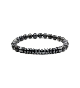 Unisex - Jade-hematit Şık Tasarım Elegant Doğal Taş Bileklik  Handmade