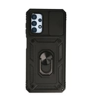 Samsung Galaxy A33 5g Kılıf Pars Lens Yüzüklü Silikon - Siyah