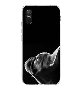 PrintiFy Xiaomi Redmi 9A ile Uyumlu Köpek 1 Kamera Korumalı Şeffaf Kılıf