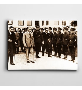 Atatürk Askeri Karşılama Kanvas Tablo