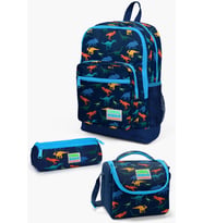 Coral High Kids Lacivert Mavi Dinazor Desenli 3’lü Okul Çanta Seti SET0123115
