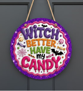 şeker candy temalı kapı süsü