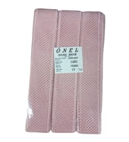 Dantel Polyester Güpür Bant Pembe 15 Metre En 3 Cm On-1651-p